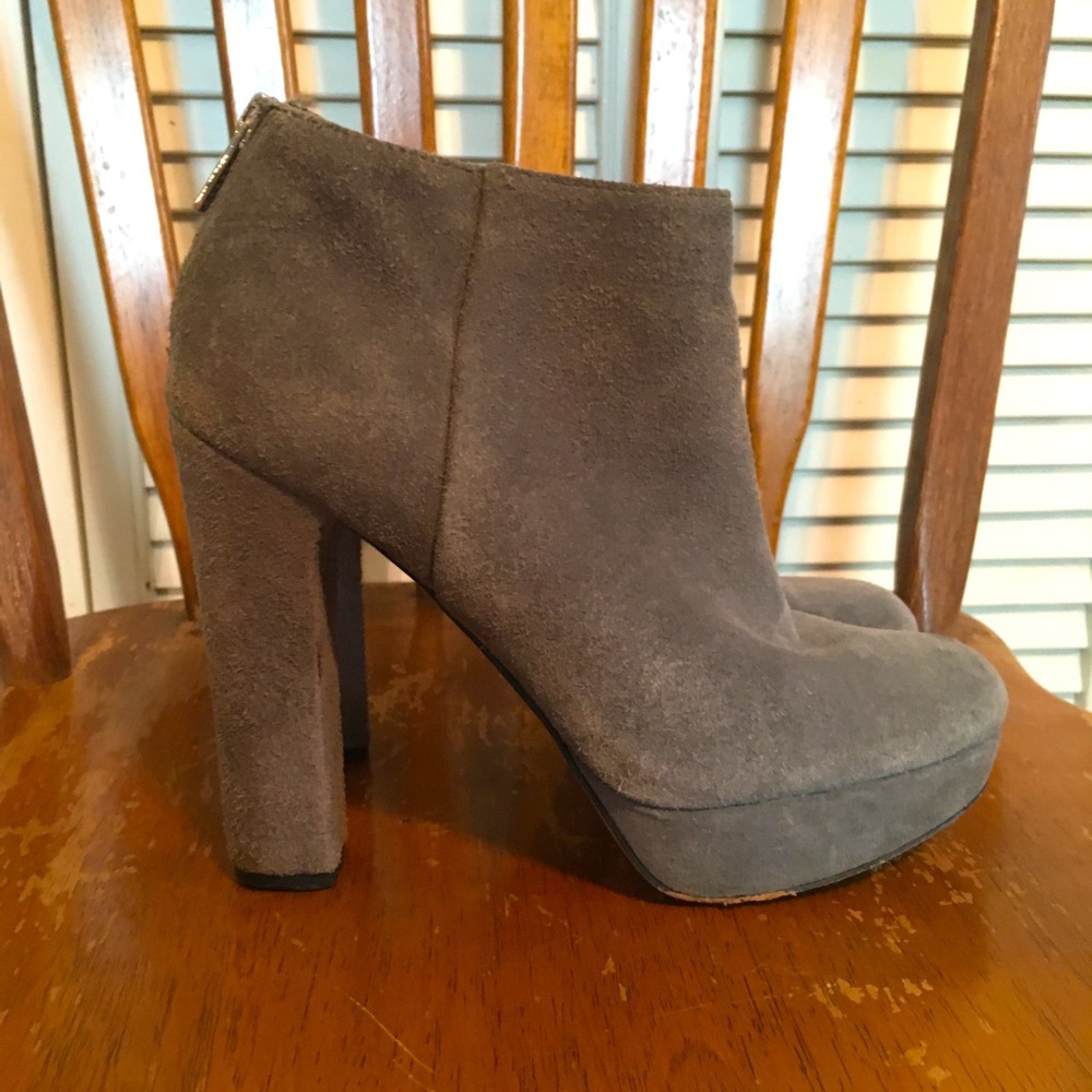 Grey Michael Kors High Heel Booties